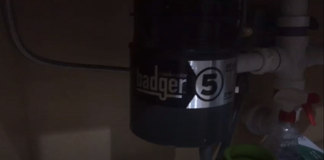 InSinkErator Badger 1 Reset button 