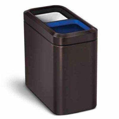 Dual-Compartment Trash Can